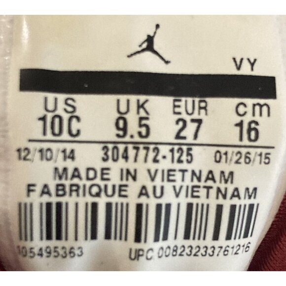 Air Jordan 7 Retro Toddler size 10C white gray mid-top  Sneakers shoes - Picture 7 of 7